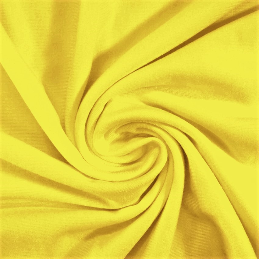 Cotton Jersey Spandex Yellow - Click Image to Close